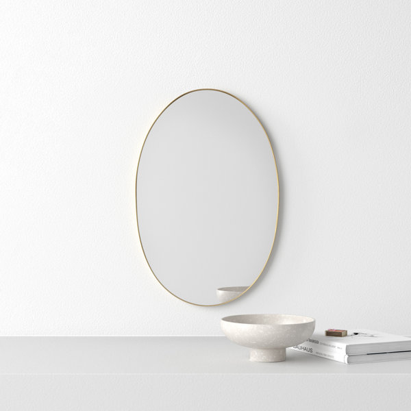 AllModern Tennant Modern Oval Metal Framed Mirror & Reviews Wayfair